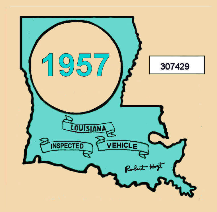 Louisiana (2) State Map Pelican State Vintage Vacation Stickers